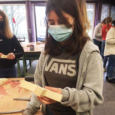 Atheneum Malle 1ste jaar keuzemodule Hout