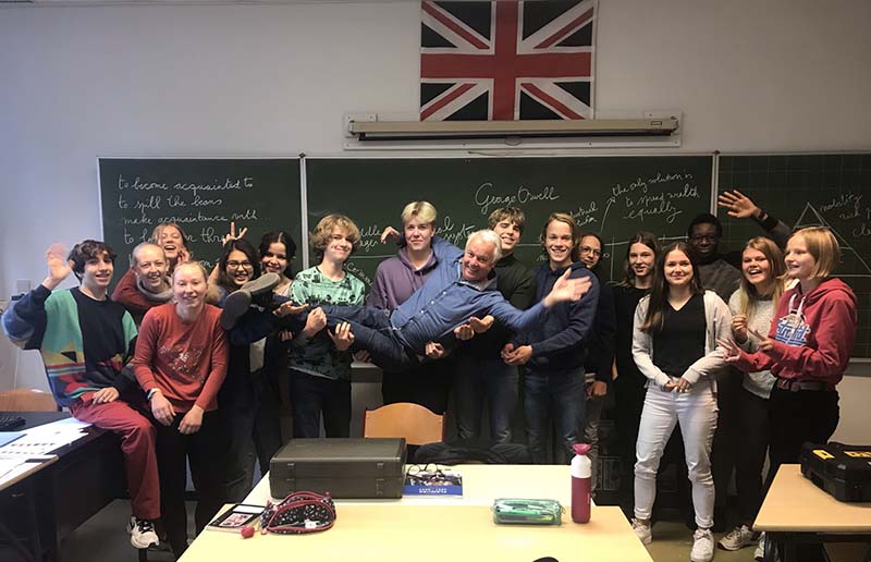 Atheneum Malle Jan Vandepitte weer voor de klas