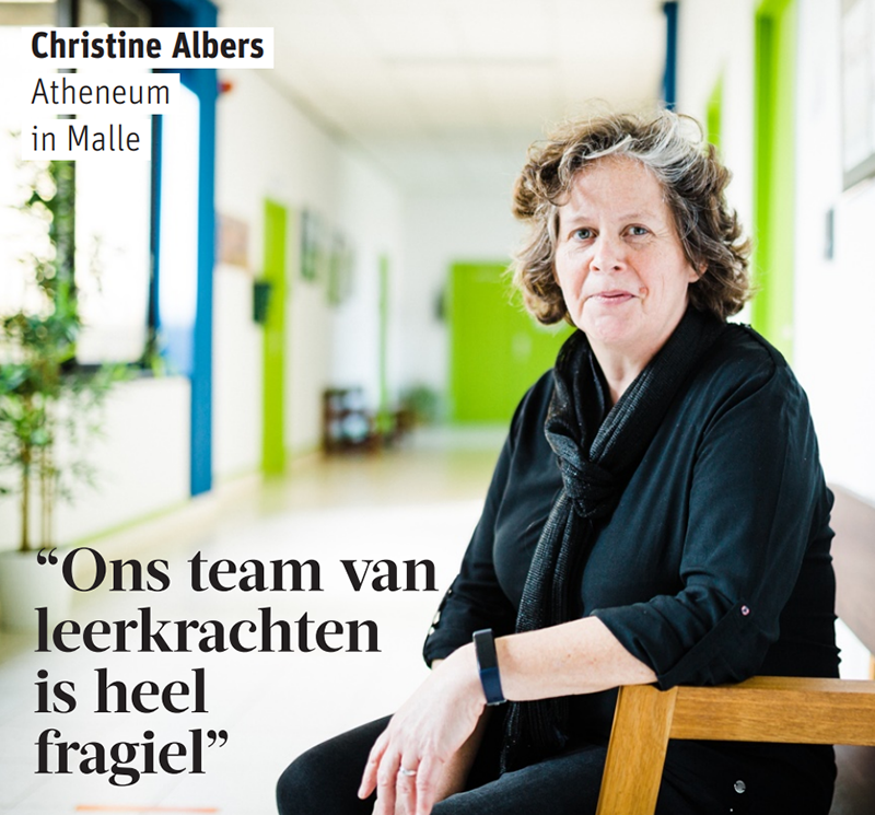 Atheneum Malle onze directeur in de krant